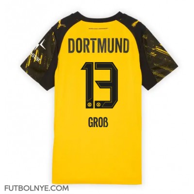 Camiseta Borussia Dortmund Pascal Gross #13 Primera Equipación para mujer 2025-26 manga corta Camiseta Borussia Dortmund Pascal Gross #13 Primera Equipación para mujer 2025-26 manga corta